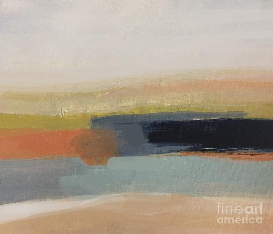 Abstract landscape - sunrise Painting by Vesna Antic