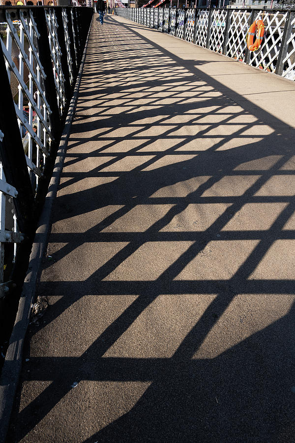 Abstract Lattice Pattern Shadow On Glasgow Bridge Photograph by Artur Bogacki