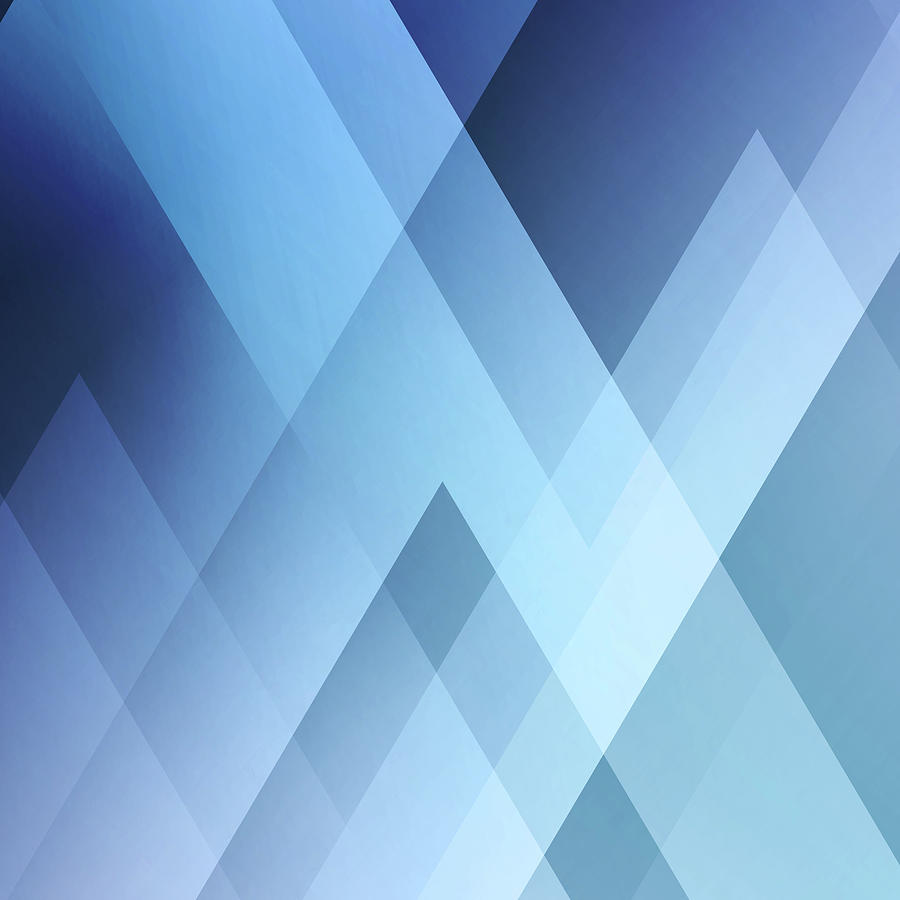 Abstract light background. Blue triangle pattern. Blue triangular ...