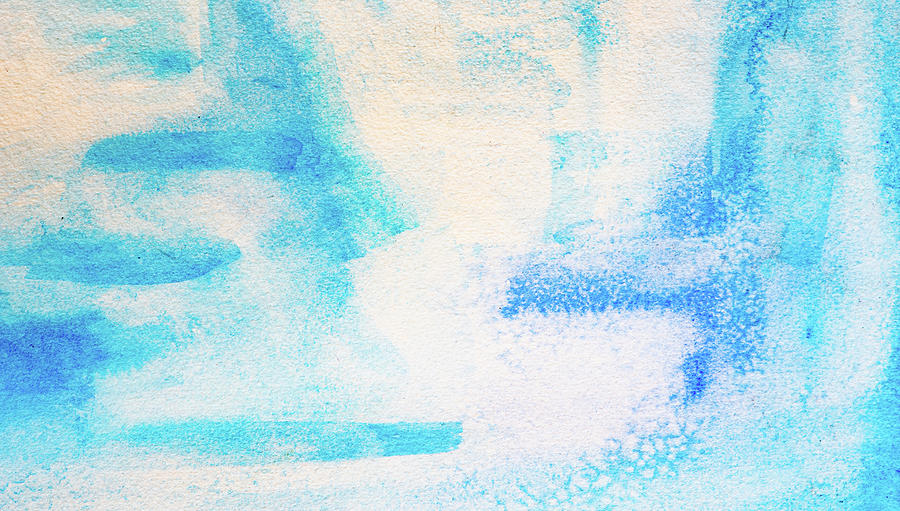 Abstract light blue and white watercolor background Photograph by Michalakis Ppalis