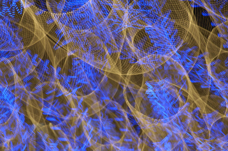 Abstract lights, full frame (blurred motion) Photograph by Getty Images