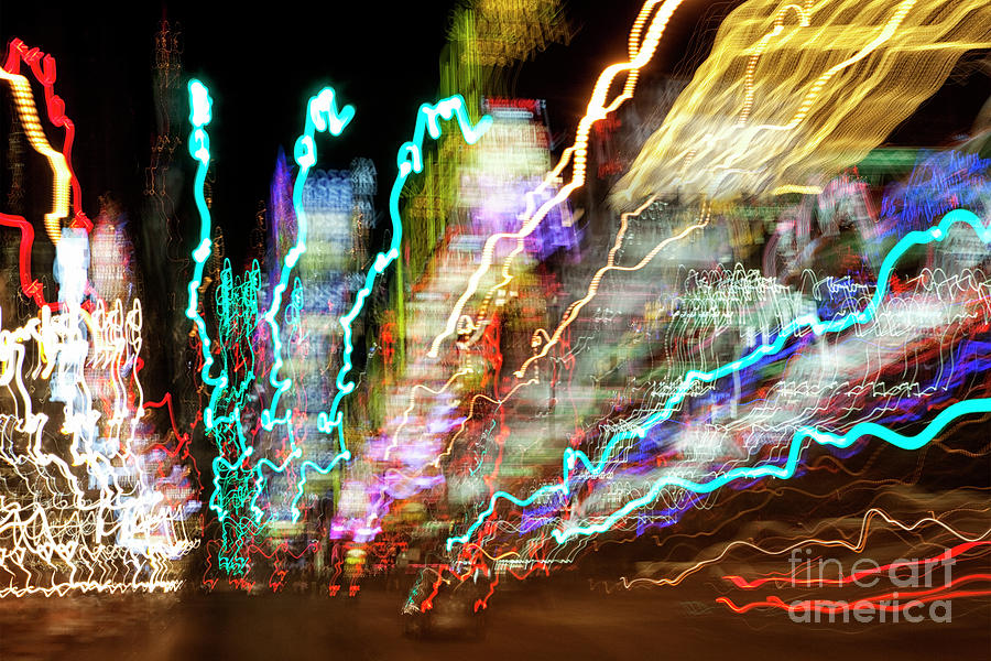 Abstract Lights on the Las Vegas Strip at Night Photograph by FeelingVegas Wall Art and Prints