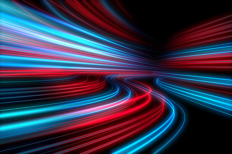 Abstract lights speed motion Photograph by Kutay Tanir