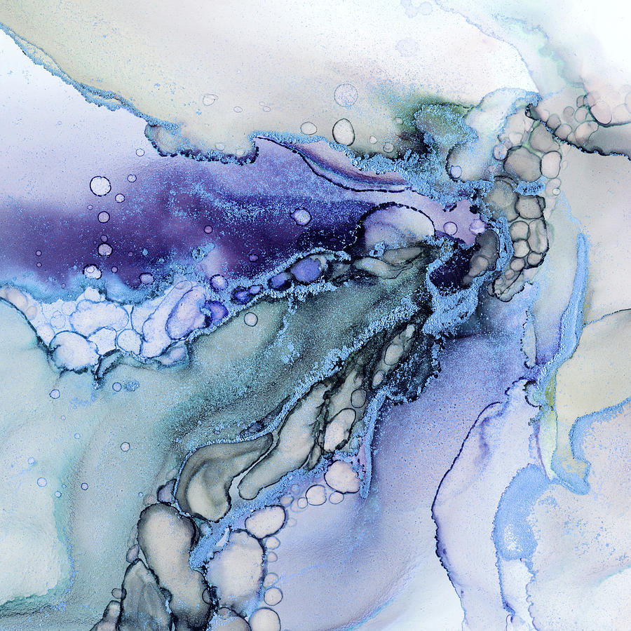 Abstract Liquid Storn Painting by Olga Shvartsur