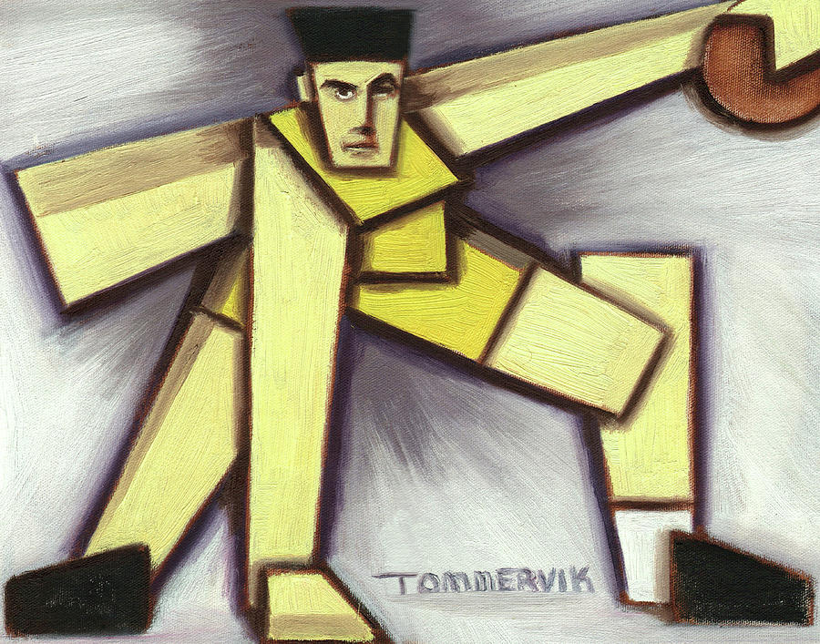 Abstract Lonzo Ball Art Print Painting by Tommervik