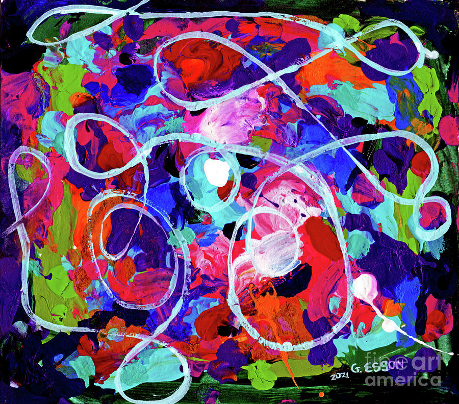 Abstract Loop De Loo Painting by Genevieve Esson