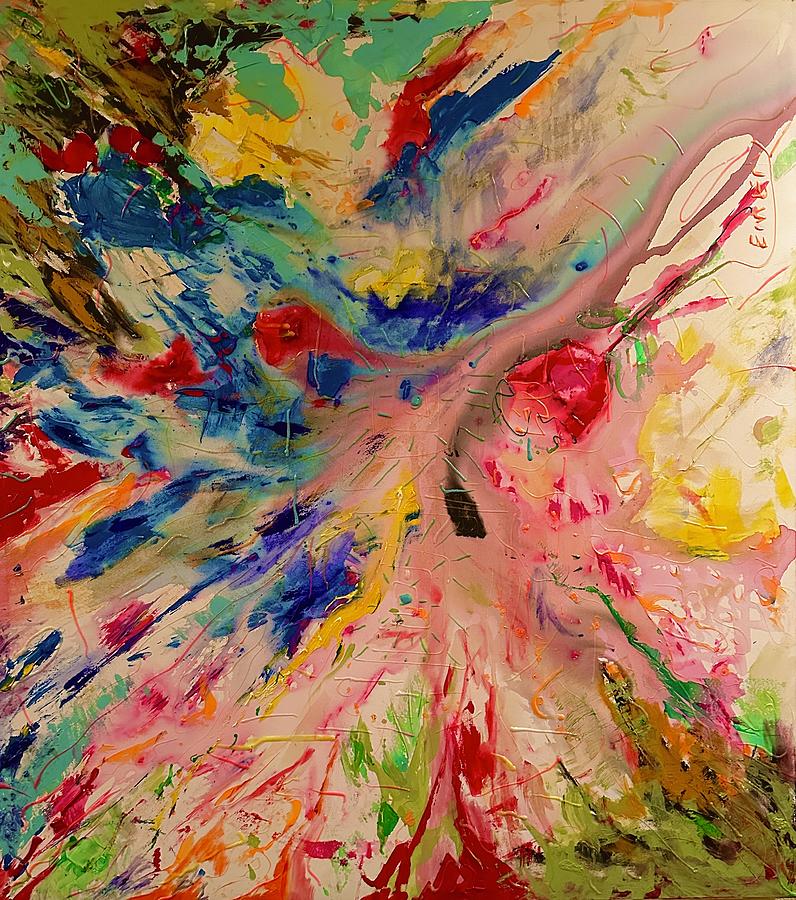 Abstract love Painting by Emery Franklin