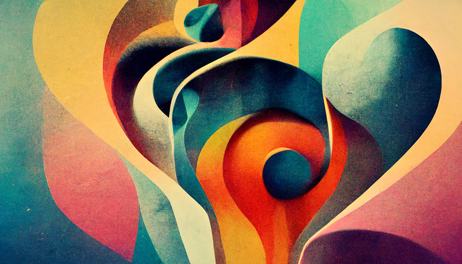 abstract  love  psychedelic  music  b51a00d8  570e  46f2  a862  e783f8f43a74 by Asar Studios Painting by Celestial Images