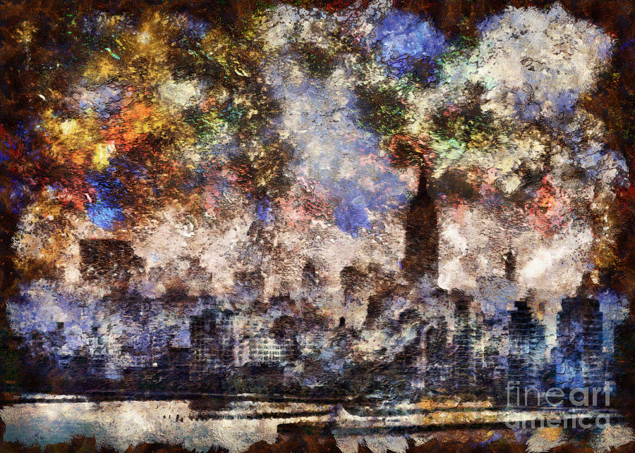 Abstract Manhattan Digital Art by Bruce Rolff
