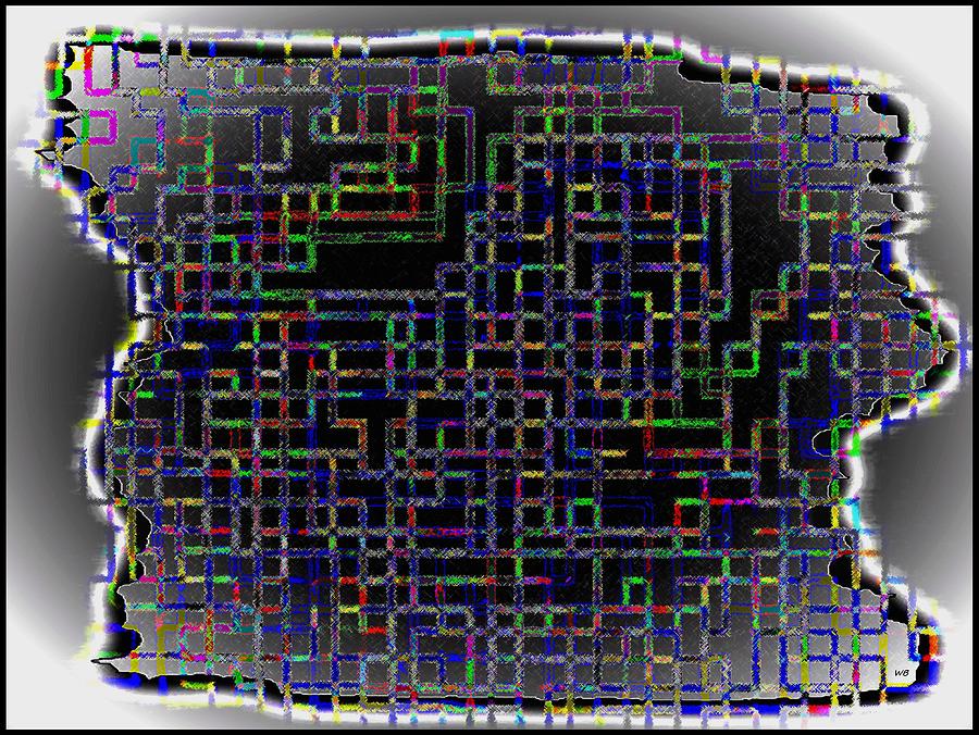 Abstract Maze Design Digital Art by Will Borden