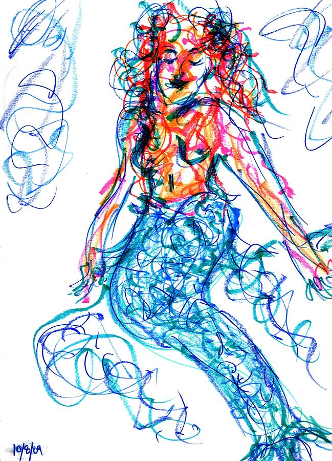 abstract mermaid drawing