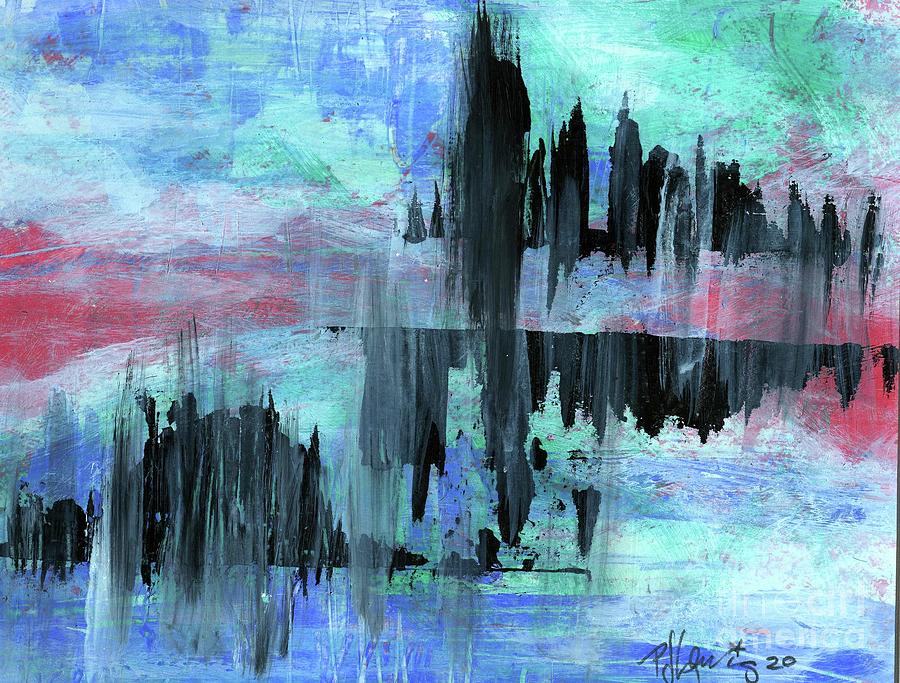 Abstract Painting - Abstract Metropolis by PJ Lewis