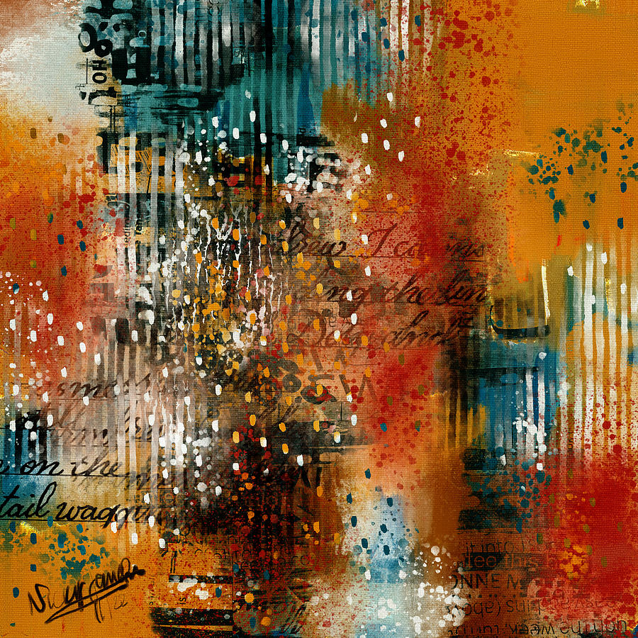 Abstract Morning Textured Mixed Media by Nicky Jameson