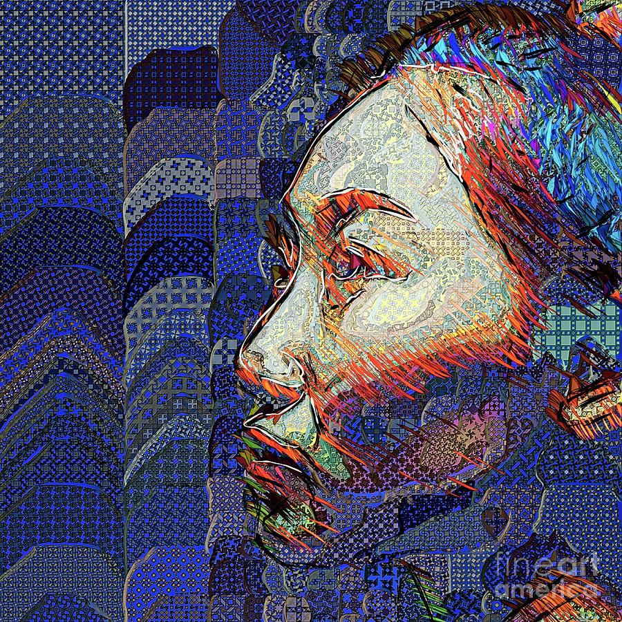 Abstract Mosaic Portrait - 3 Digital Art by Philip Preston Abstract Mosaic Portrait - 3 Digital Art by Philip Preston