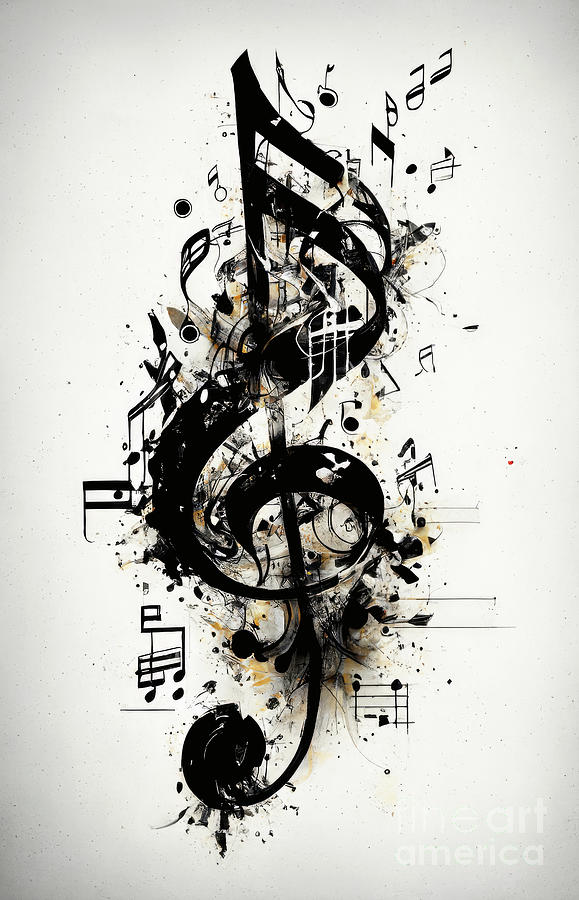 Abstract Musical Notation Digital Art by Flash Spacey - Fine Art America