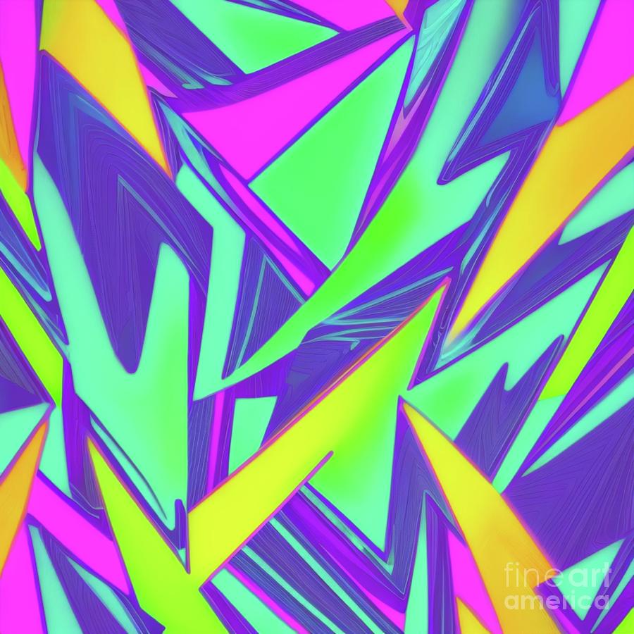 Abstract neon colors pattern Digital Art by Alfredo Leon - Fine Art America