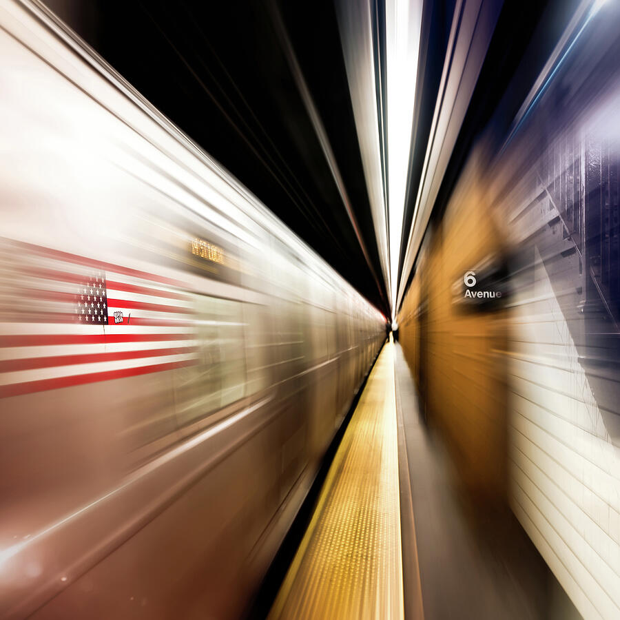 Abstract Photograph - Abstract New York City Subway by Nicklas Gustafsson