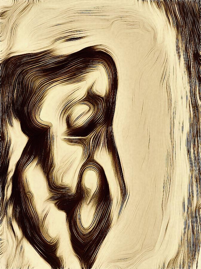 Abstract Nude Digital Art by James Barnes