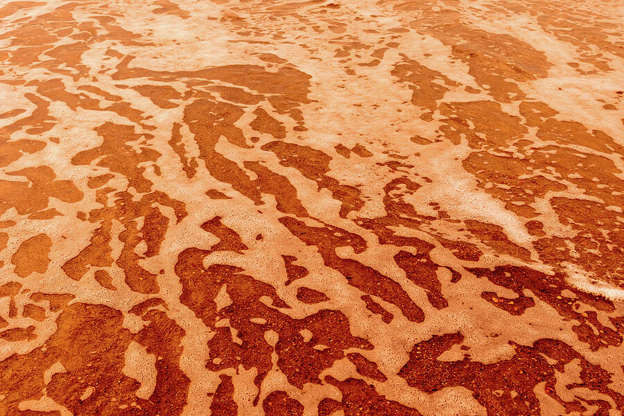 Abstract Ocean Orange Photograph by Tanya C Smith
