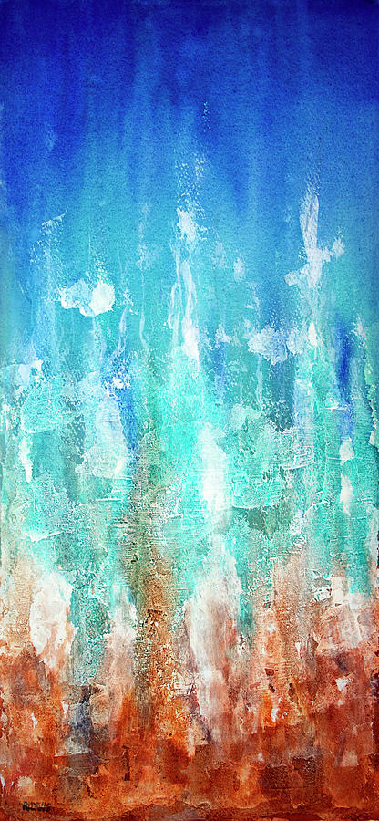 Abstract Ocean Painting by Rebecca Davis