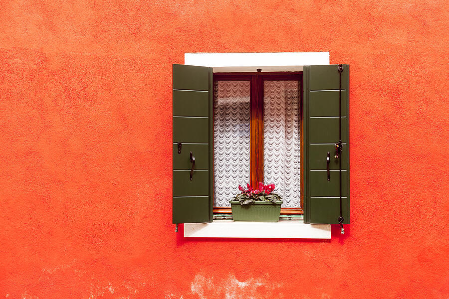 Abstract of a house on Burano, Venice. Photograph by Julian Elliott Photography