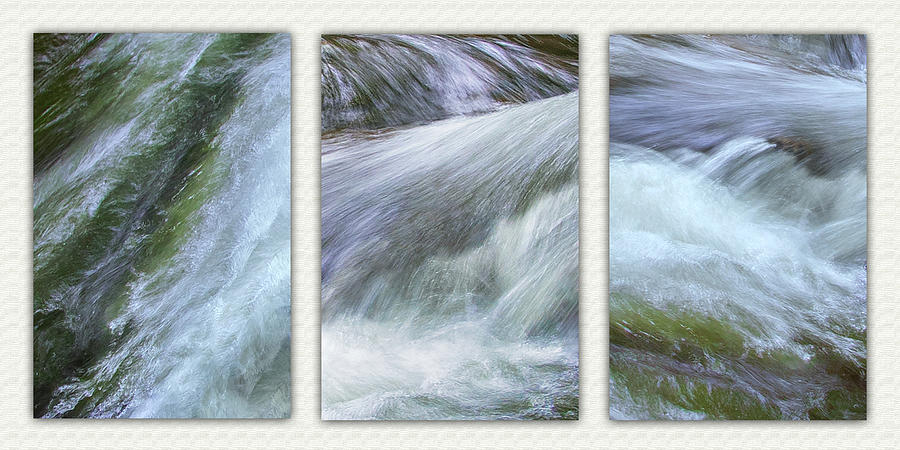 Abstract Of A Mountain Stream Photograph by James Woody
