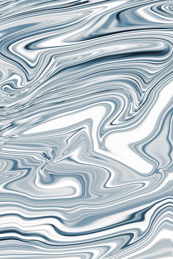 Abstract of flowing wavy illustration detailed background Photograph by Severija Kirilovaite