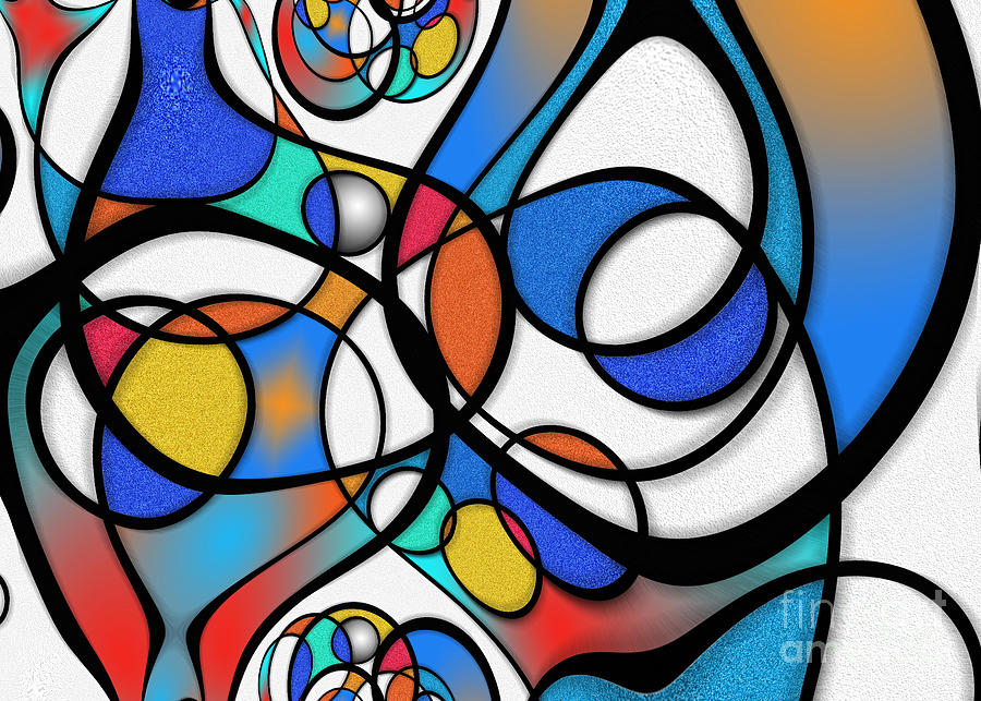 Abstract of many shapes Digital Art by Bruce Rolff