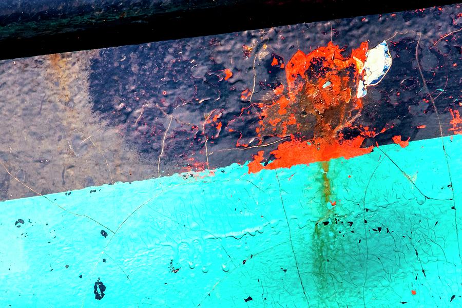 Abstract of Vibrant Colors On Hull Photograph by Jerry Sodorff