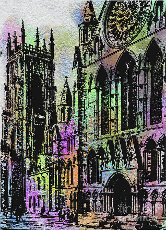 Abstract of York Minster Photograph by Pics By Tony