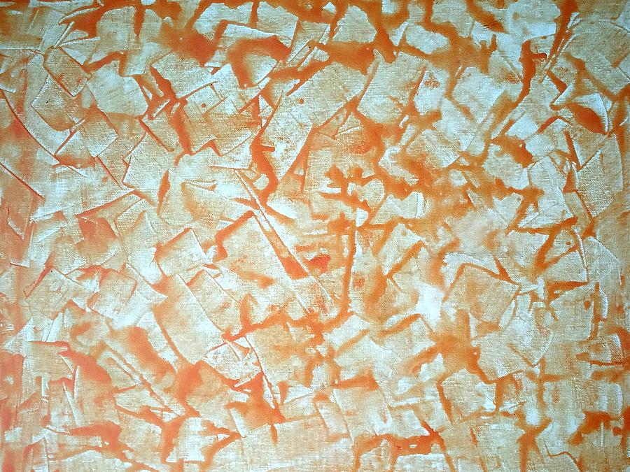 Abstract Orange Painting by Usha Shantharam