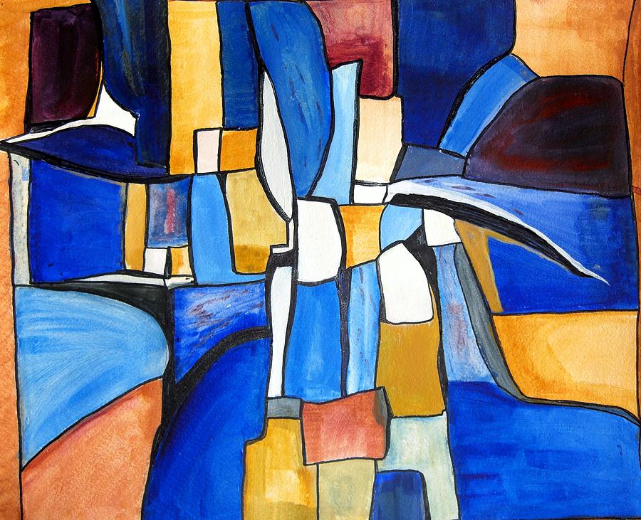 Abstract Palace  Painting by Deborah Ann Baker