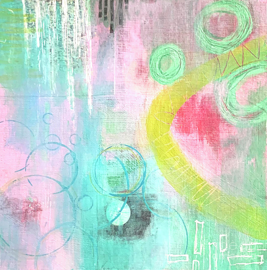 Abstract Pastel 2 Painting by Cheryl Rhodes