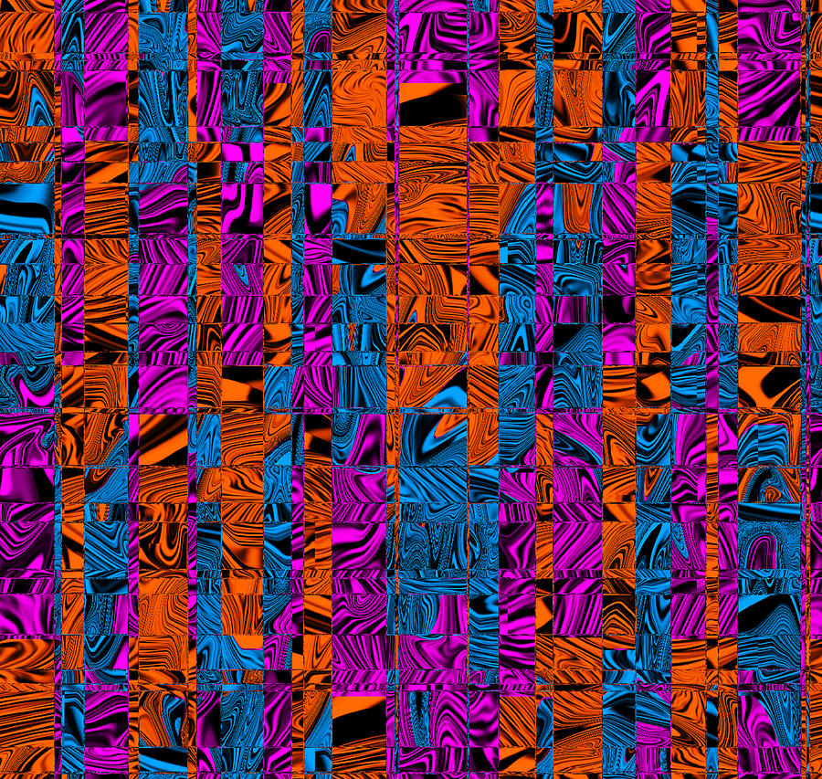 Abstract Pattern Digital Art by Ronald Mills
