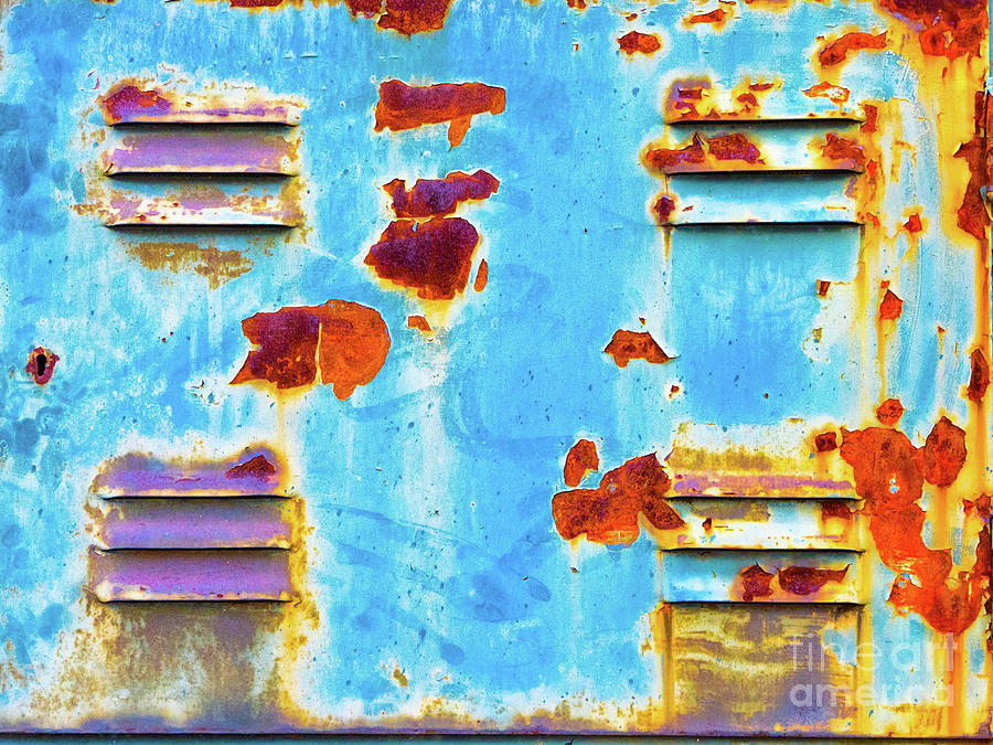 Abstract peeling iron door Photograph by Silvia Ganora