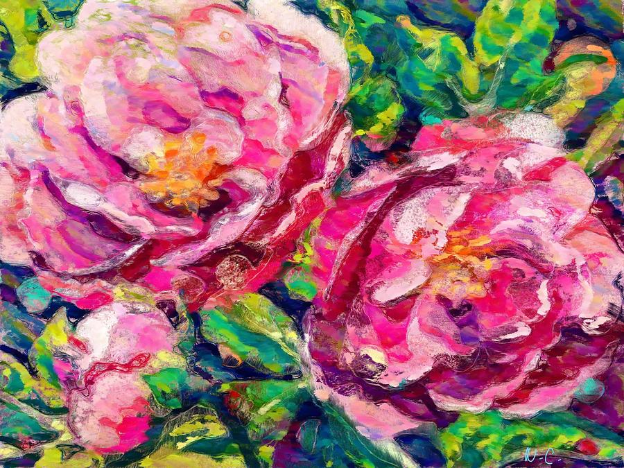 Abstract peonies Painting by Nursery Classics - Fine Art America