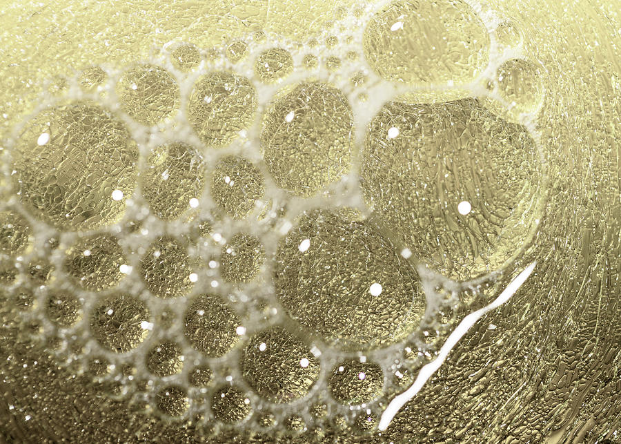 Abstract Photography - Golden Bubbles Photograph by Amelia Pearn