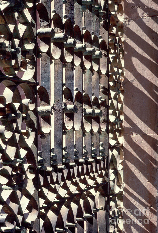 abstract photography - Wrought Iron Gate Photograph by Sharon Hudson