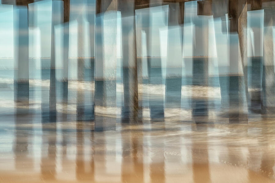 Abstract Pier Reflections Photograph by Cate Franklyn