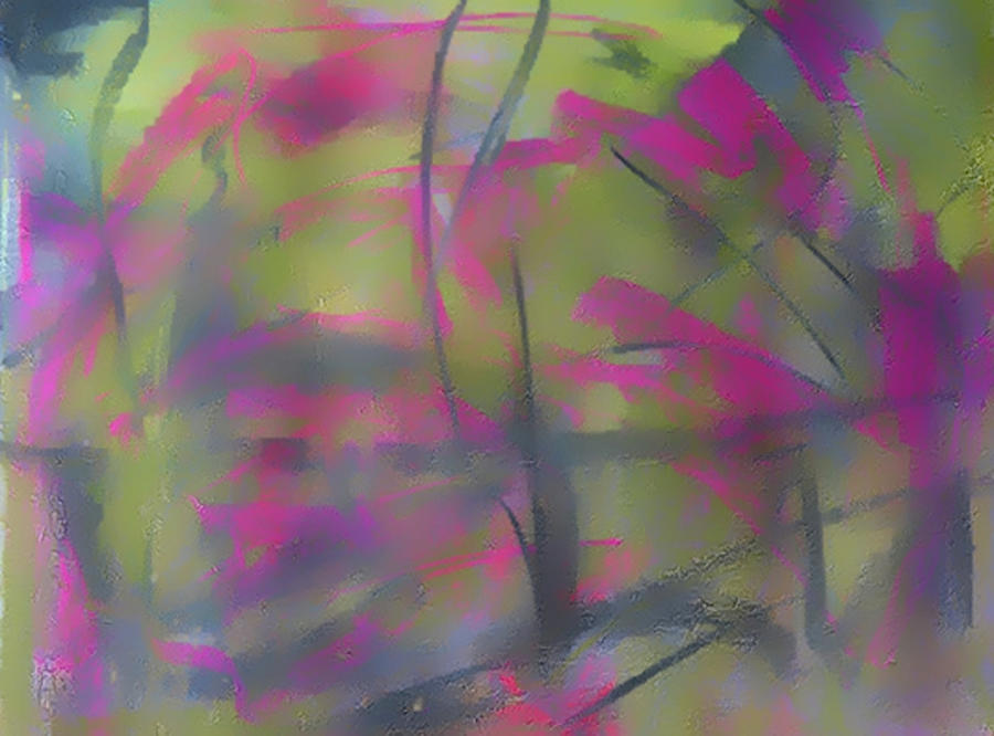 Abstract Pink 1217 Pastel by Cathy Anderson