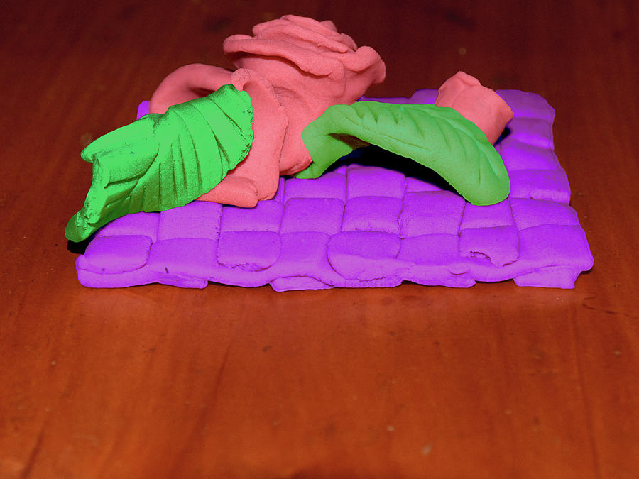Abstract Play Doh Rose Photograph