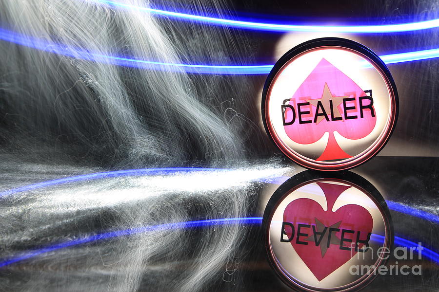 Abstract Poker Dealer Button Photograph