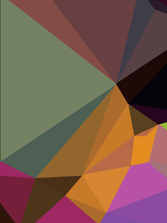 Abstract Polygon Illustration Design 108 Digital Art by Ahmad Nusyirwan ...