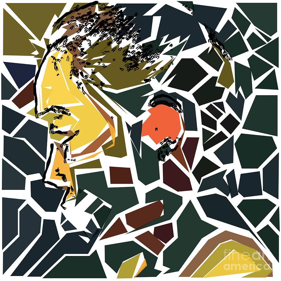 Abstract Portrait Of A Young Woman - 11 Digital Art by Philip Preston