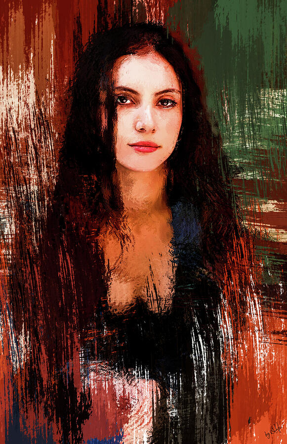 Abstract portrait of Samantha Robinson Digital Art by Gradify Creations Abstract portrait of Samantha Robinson Digital Art by Gradify Creations