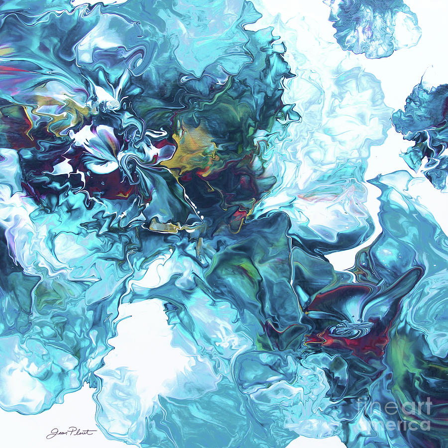 Abstract Pouring C Painting by Jean Plout