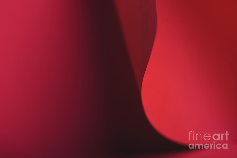 Abstract red geometry creative shape background. Modern and tren Photograph by Jelena Jovanovic