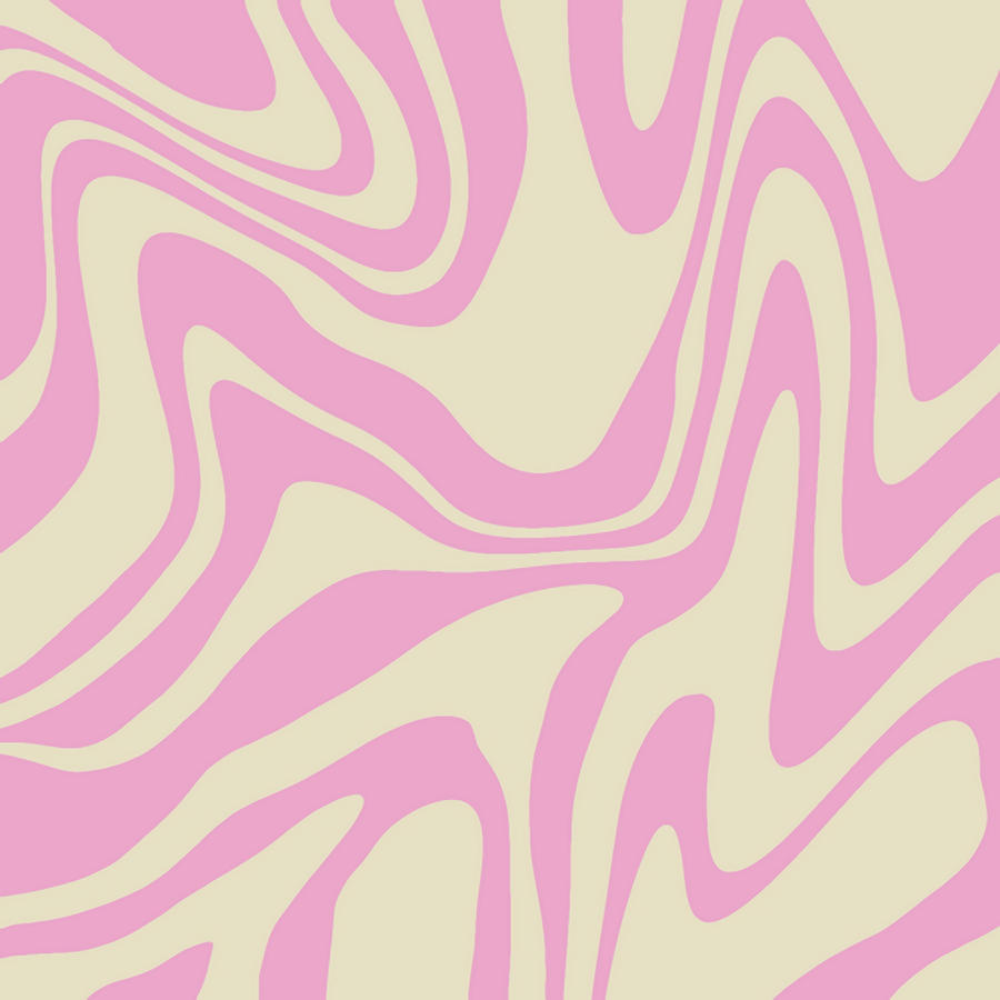 Abstract Retro 70s Trippy Wavy Swirl Pink Poster Painting by Alan Maria ...