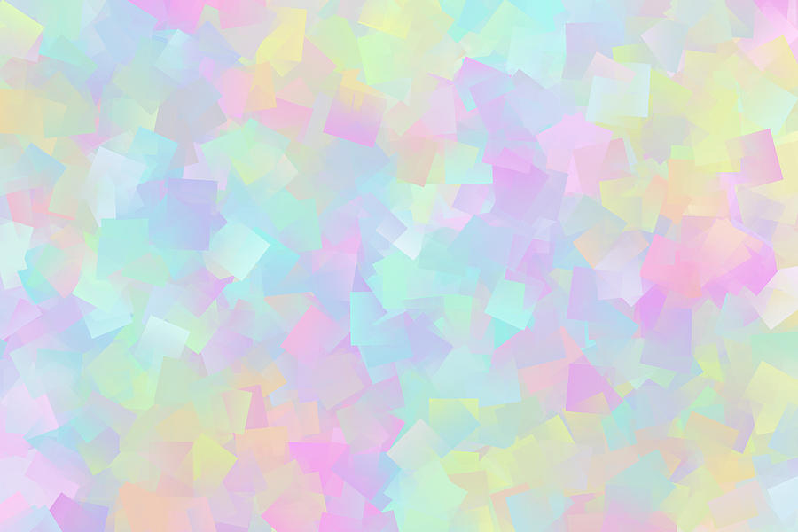 Abstract retro pattern of geometric shapes in pink, yellow and light ...