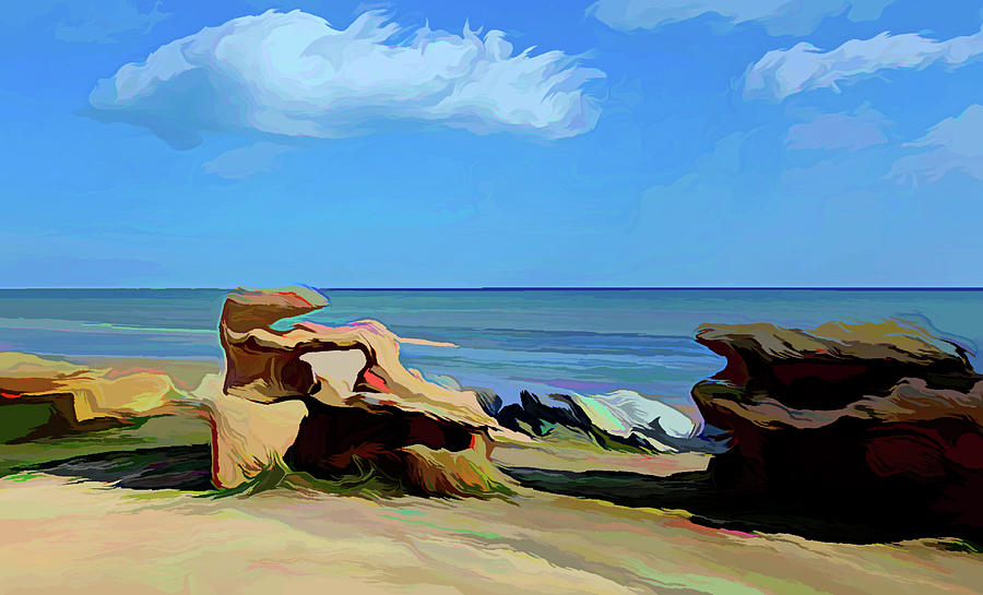 Abstract Rocks on Beach Photograph by Roberta Byram Abstract Rocks on Beach Photograph by Roberta Byram